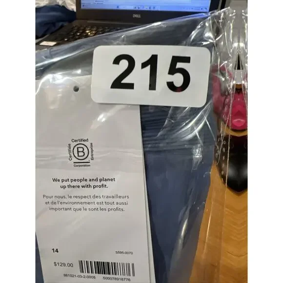 Athleta Brooklyn Jumpsuit Light blue athletic jumpsuit 14-NWT - Picture 11 of 11